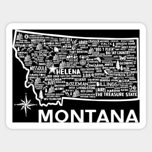 Montana Map Sticker